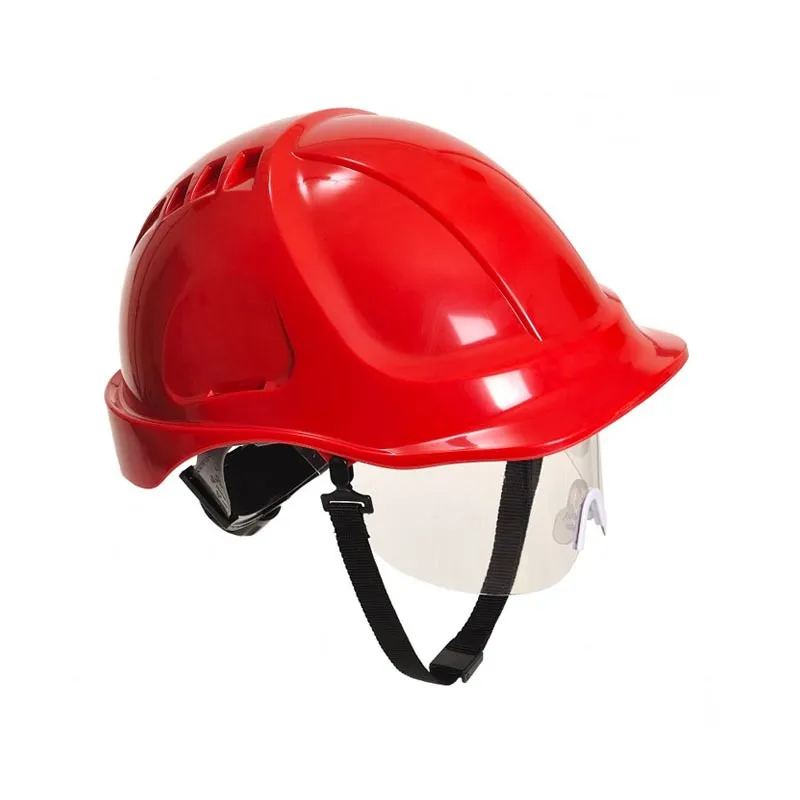 Casque de Protection à Visière Endurance Plus Visor Rouge - PORTWEST